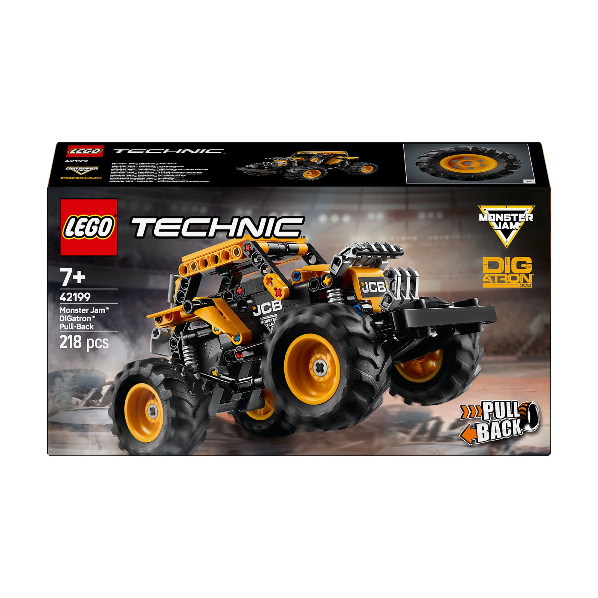 Конструктор LEGO Technic Monster Jam DIGatron з інерційним двигуном, 218 деталей, від 7 років (42199)